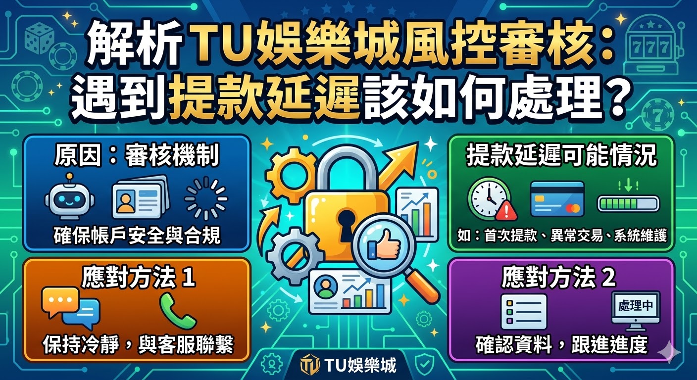 解析 TU娛樂城風控審核：遇到提款延遲該如何處理？